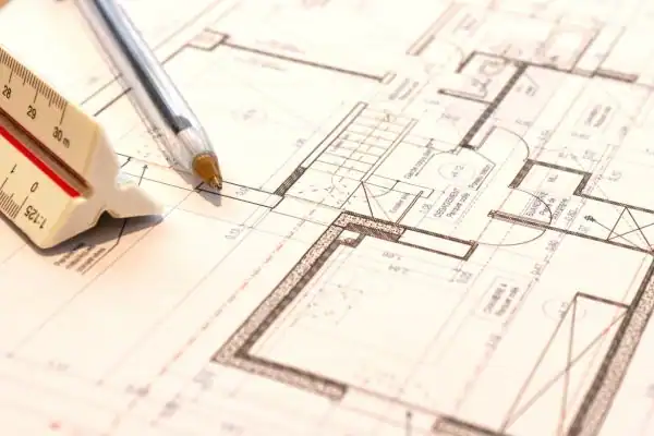 Image of architect Barnsley drawings